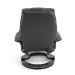 Conjunto com 2 Poltronas de Massagem com Puff Louisiana Preto