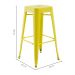 Conjunto com 4 Banquetas Iron I Amarelo