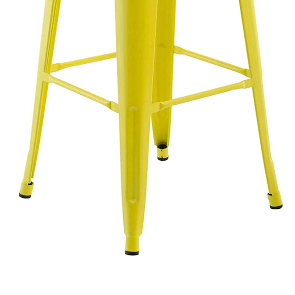 Conjunto com 4 Banquetas Iron I Amarelo