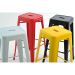 Conjunto com 4 Banquetas Iron I Amarelo