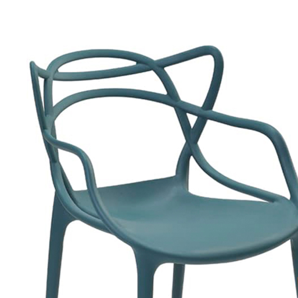 Conjunto com 4 Cadeiras Allegra Verde Petróleo