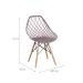 Conjunto com 4 Cadeiras Base Madeira Cloe Camurça