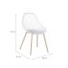 Conjunto com 4 Cadeiras Cloe Branco