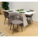 Conjunto com 4 Cadeiras Marcela Cinza