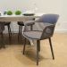 Conjunto com 4 Cadeiras Marcela Cinza