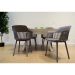 Conjunto com 4 Cadeiras Marcela Cinza