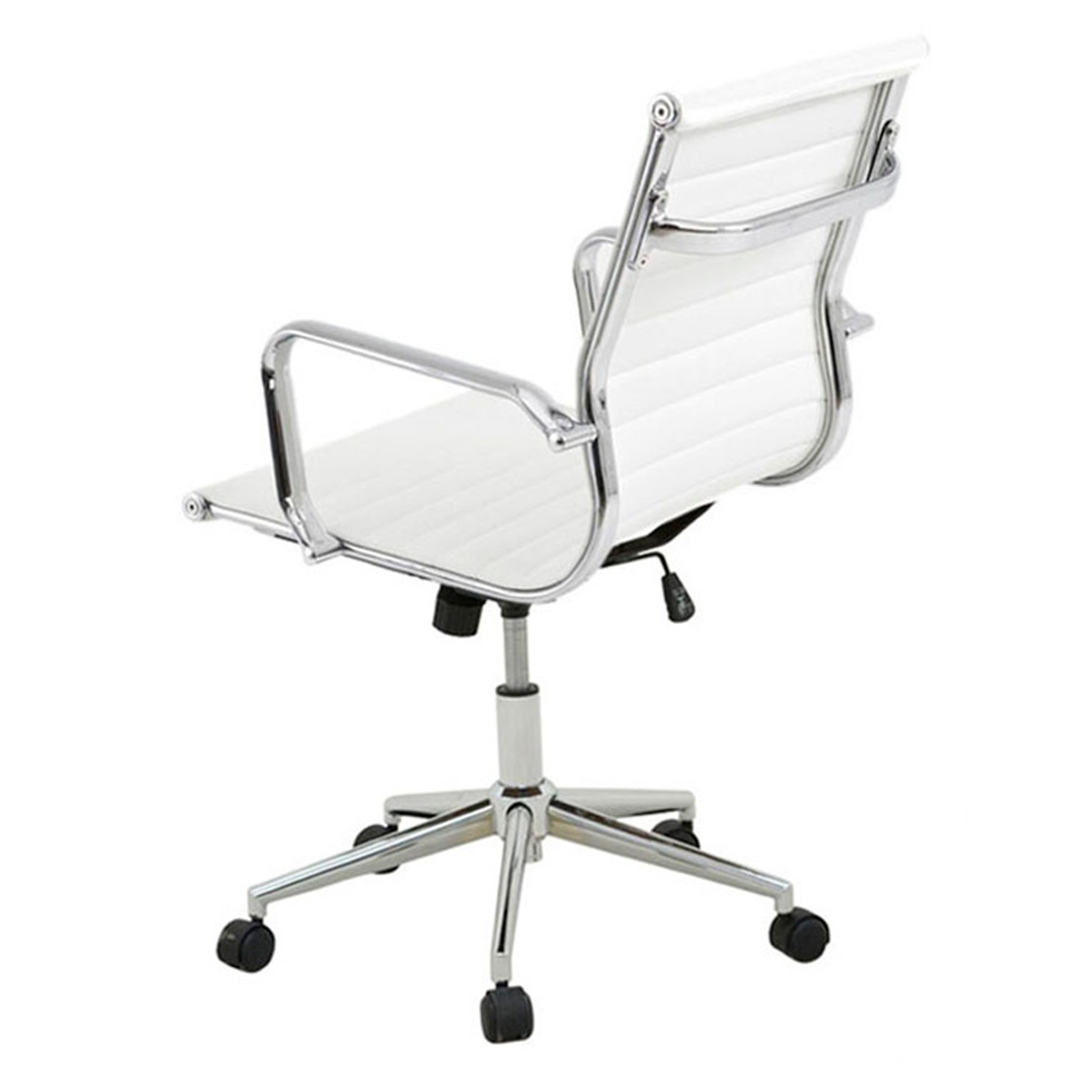 Conjunto com 4 Cadeiras de Escritório Sevilha I Branco