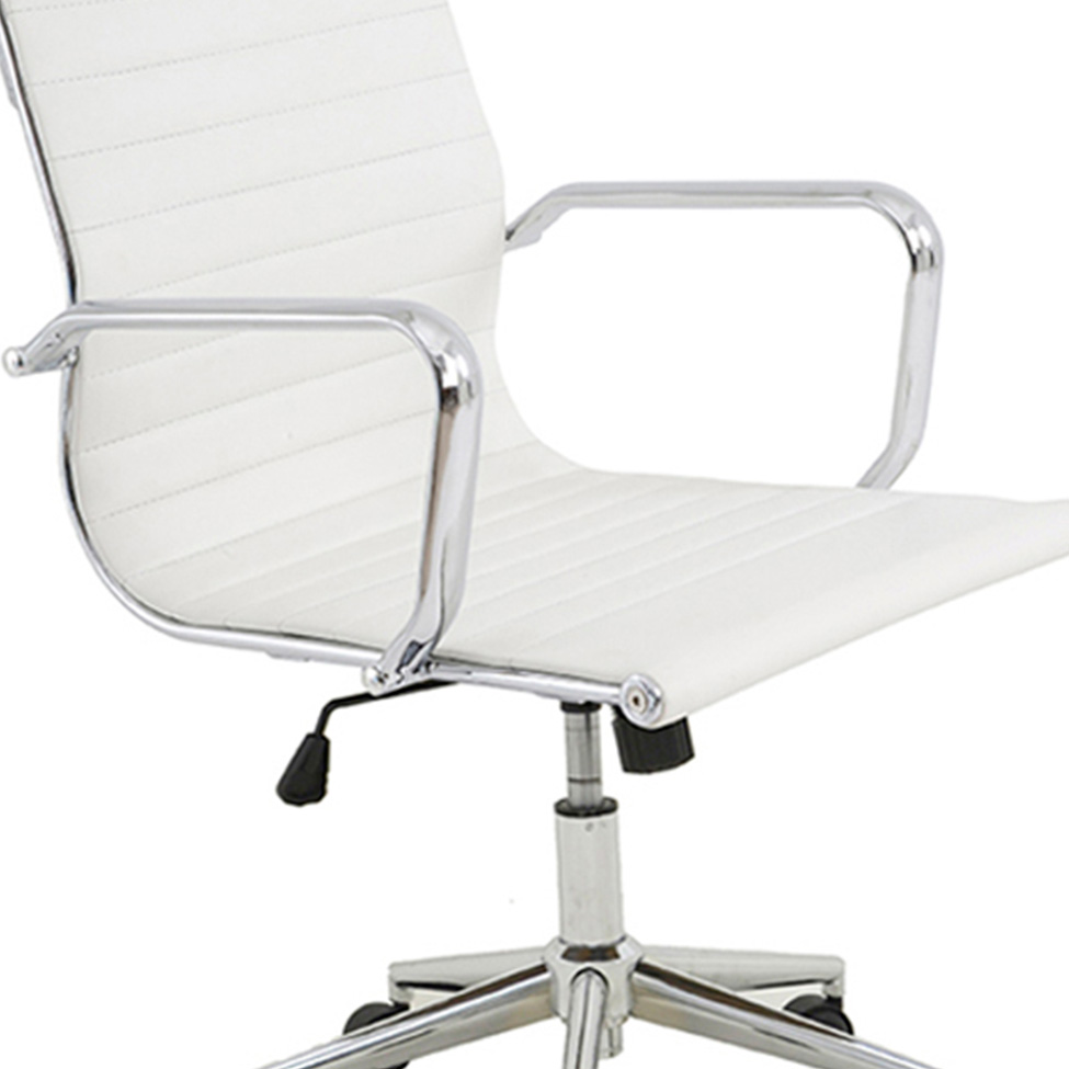 Conjunto com 4 Cadeiras de Escritório Sevilha I Branco