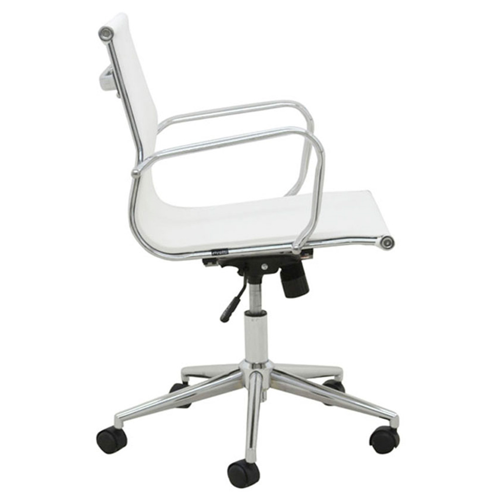 Conjunto com 4 Cadeiras de Escritório Sevilha II Branco
