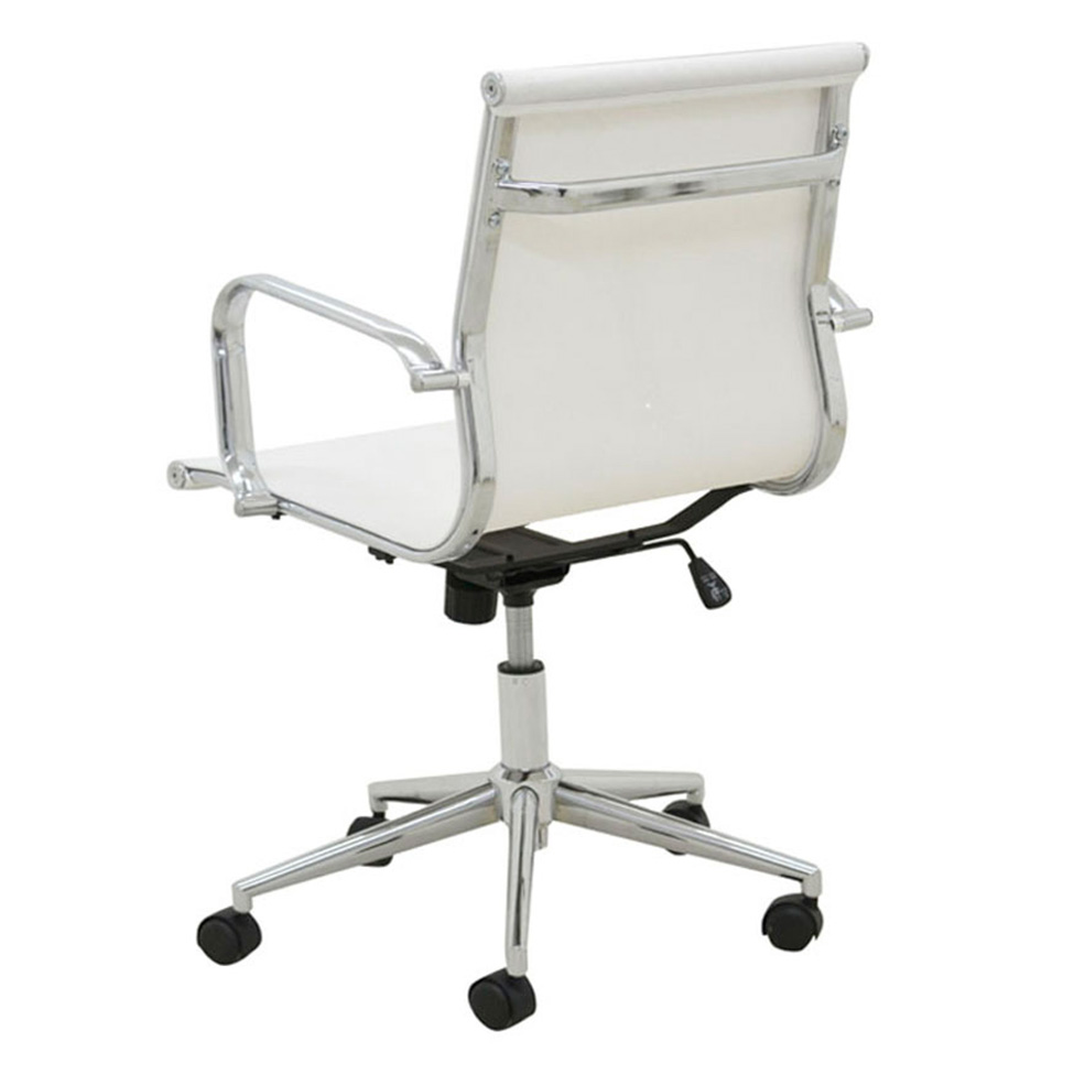 Conjunto com 4 Cadeiras de Escritório Sevilha II Branco