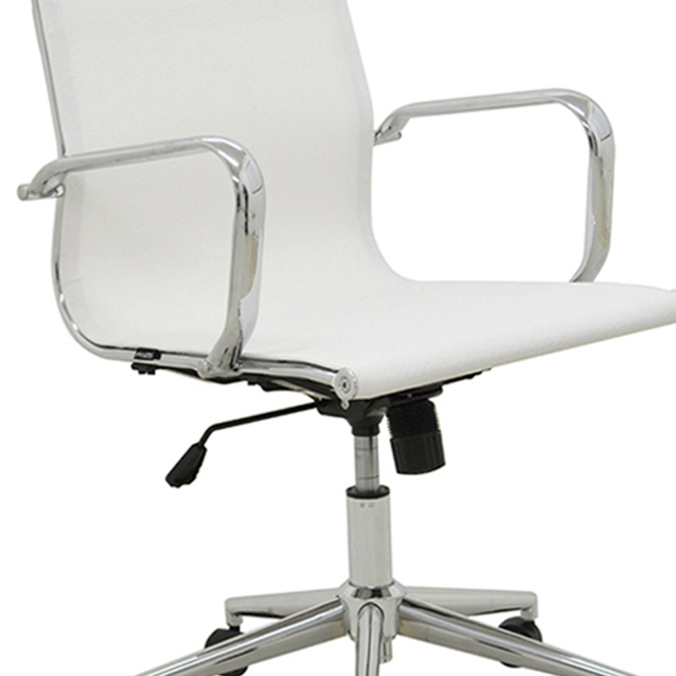 Conjunto com 4 Cadeiras de Escritório Sevilha II Branco
