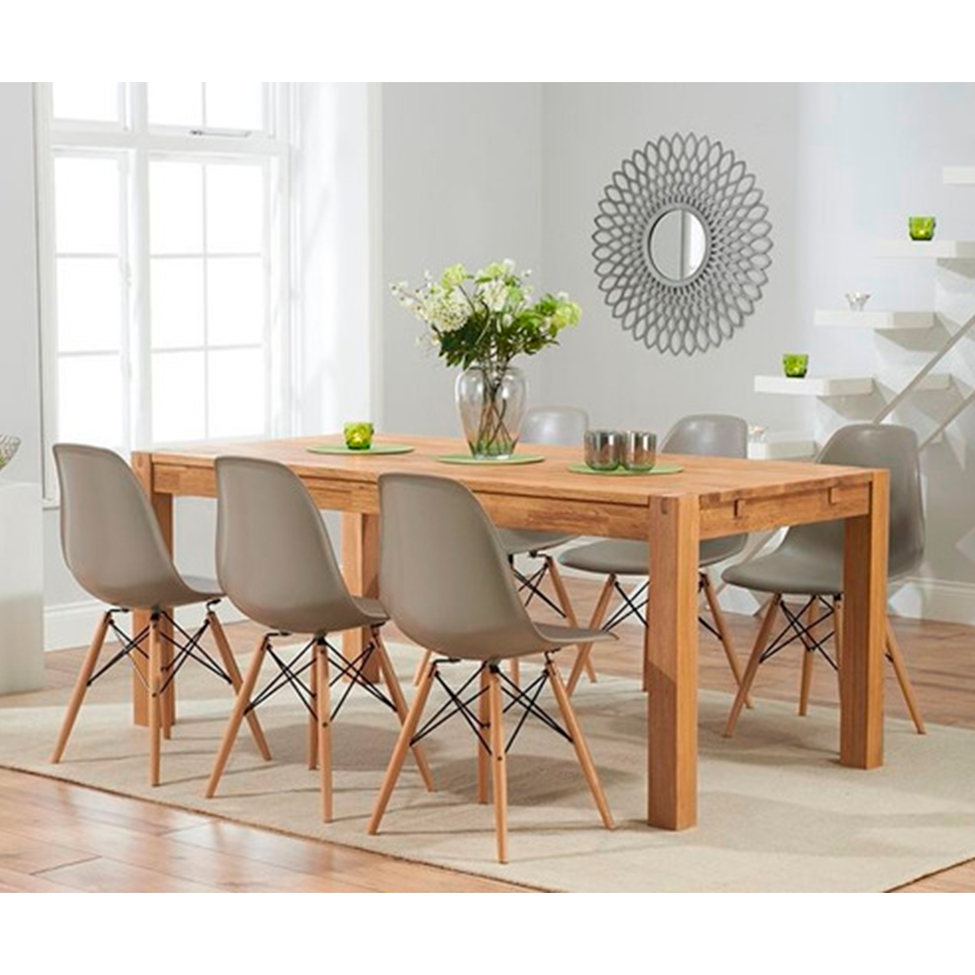 Conjunto com 4 Cadeiras de Jantar Eiffel Cinza