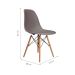 Conjunto com 4 Cadeiras de Jantar Eiffel Cinza