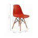 Conjunto com 4 Cadeiras de Jantar Eiffel Laranja Telha