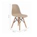 Conjunto com 4 Cadeiras de Jantar Eiffel Nude