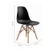 Conjunto com 4 Cadeiras de Jantar Eiffel Preto