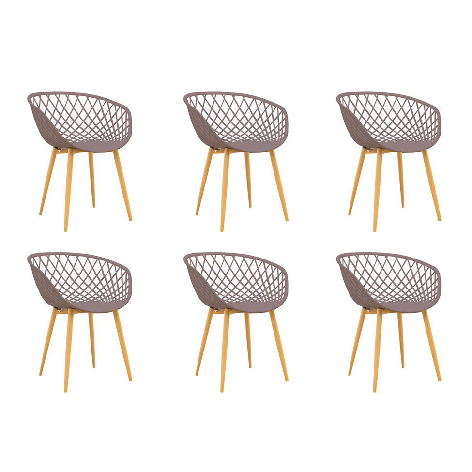 Conjunto com 6 Cadeiras Clarice Camurça