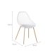 Conjunto com 6 Cadeiras Cloe Branco