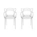 Conjunto de 2 Cadeiras Allegra Incolor