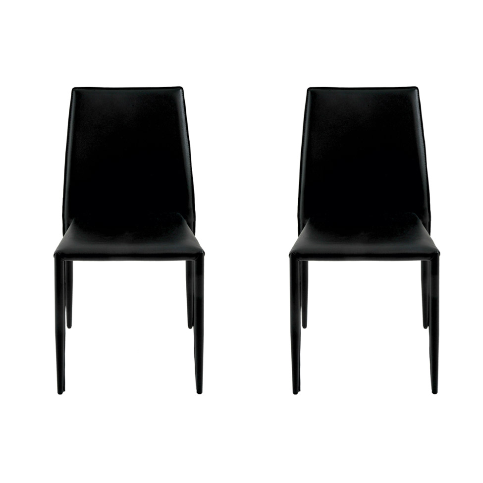 Conjunto de 2 Cadeiras Amanda I Preta