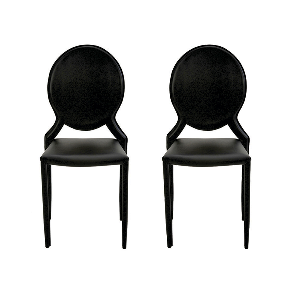 Conjunto de 2 Cadeiras Amanda II Preta