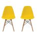 Conjunto de 2 Cadeiras Eiffel Amarela