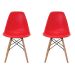 Conjunto de 2 Cadeiras Eiffel Vermelha