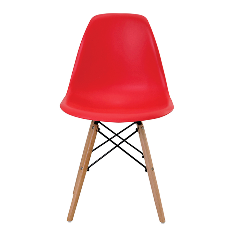 Conjunto de 2 Cadeiras Eiffel Vermelha