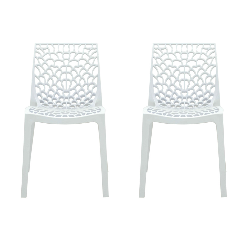 Conjunto de 2 Cadeiras Gruv Branca