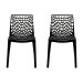 Conjunto de 2 Cadeiras Gruv Preta