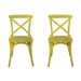 Conjunto de 2 Cadeiras Katrina Amarela