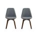 Conjunto de 2 Cadeiras Lis I Cinza