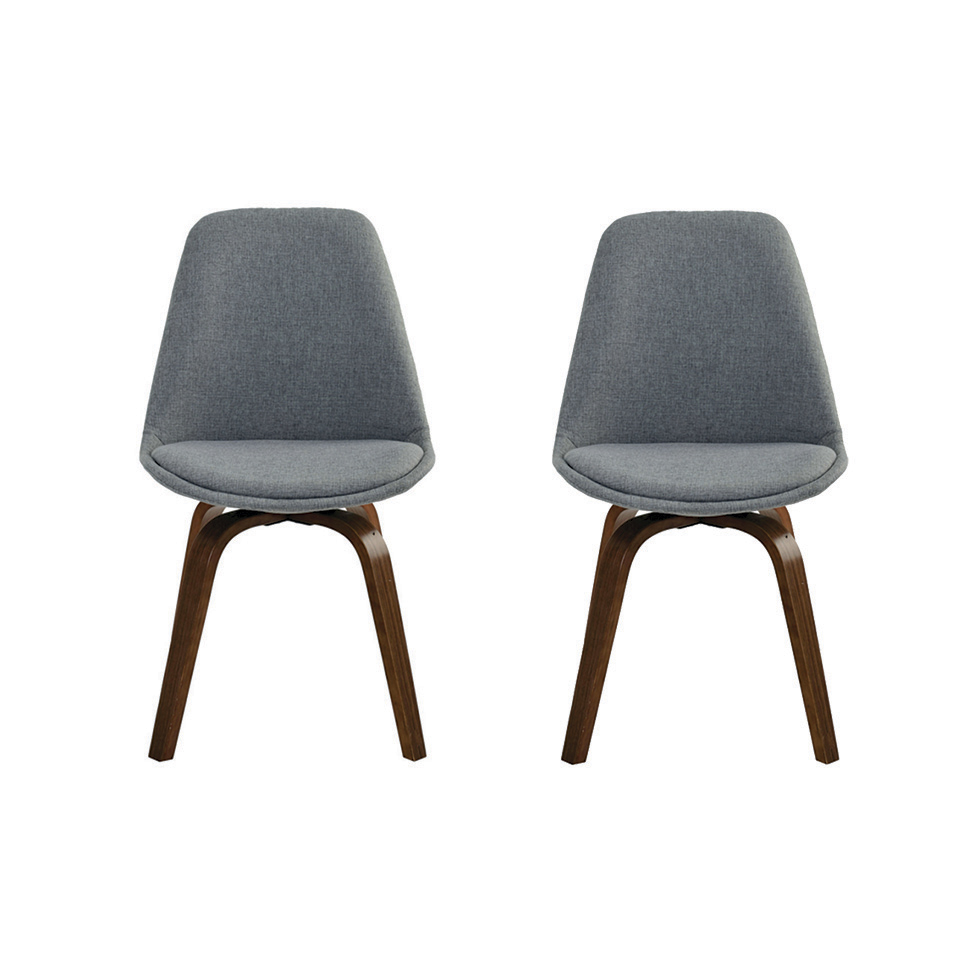 Conjunto de 2 Cadeiras Lis I Cinza