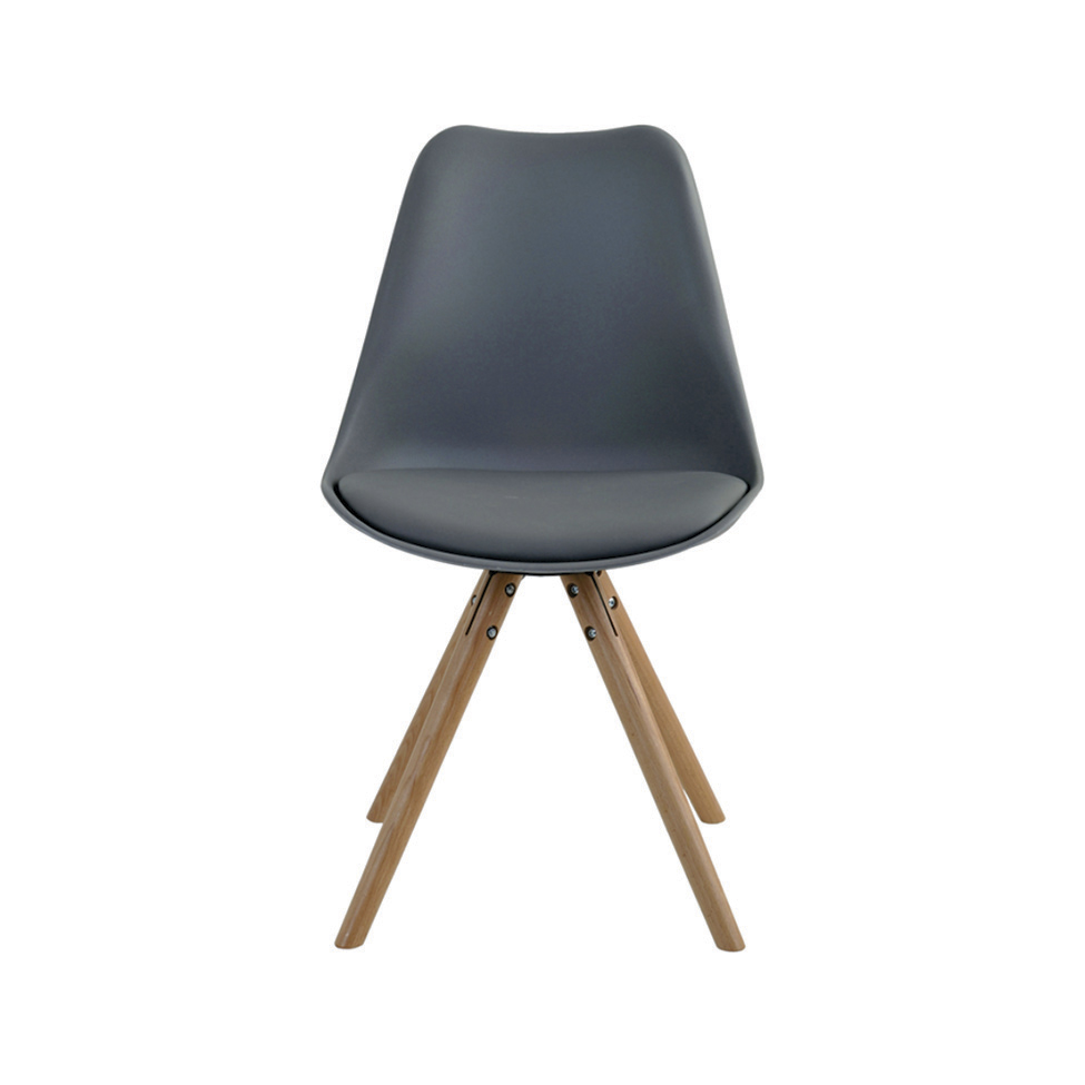 Conjunto de 2 Cadeiras Luisa Cinza