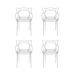Conjunto de 4 Cadeiras Allegra Incolor