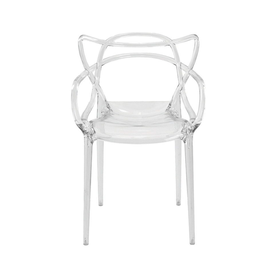 Conjunto de 4 Cadeiras Allegra Incolor