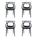 Conjunto de 4 Cadeiras Allegra Preto