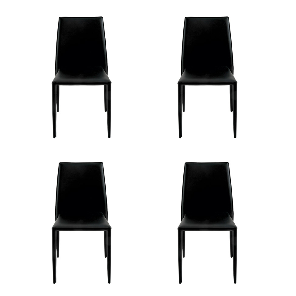 Conjunto de 4 Cadeiras Amanda I Preta