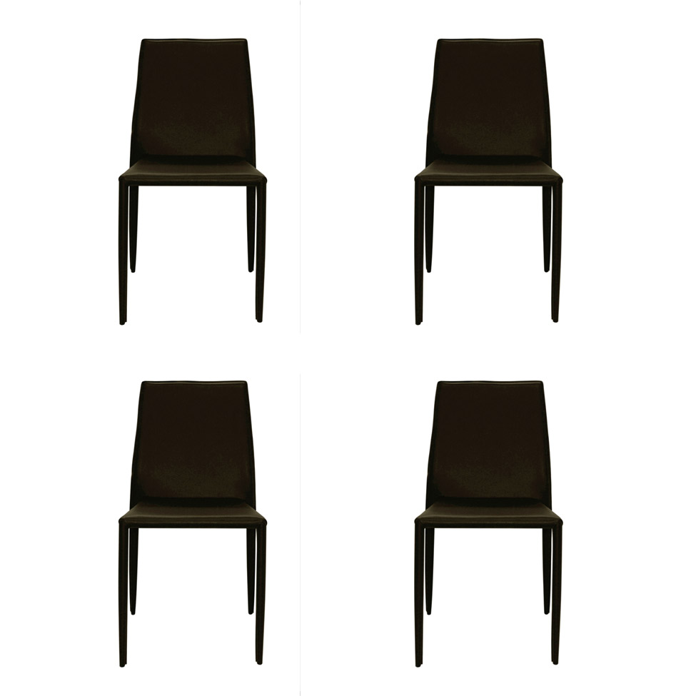 Conjunto de 4 Cadeiras Amanda Marrom