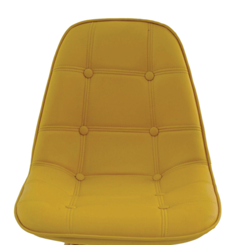 Conjunto de 4 Cadeiras Eiffel Estofada Amarela