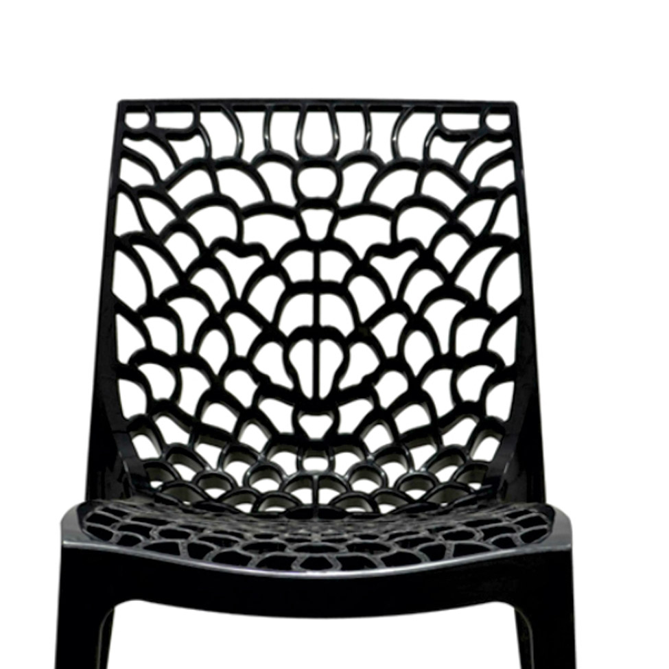 Conjunto de 4 Cadeiras Gruv Preta