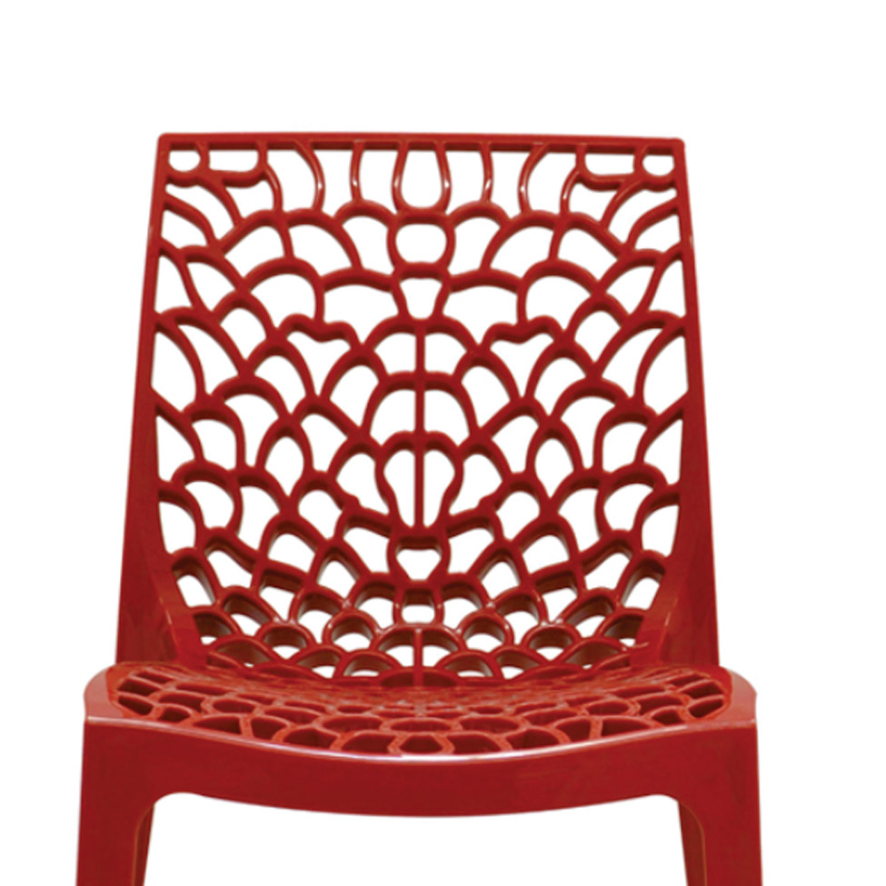 Conjunto de 4 Cadeiras Gruv Vermelha