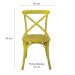 Conjunto de 4 Cadeiras Katrina Amarela