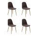 Conjunto de 4 Cadeiras Tania I Marrom