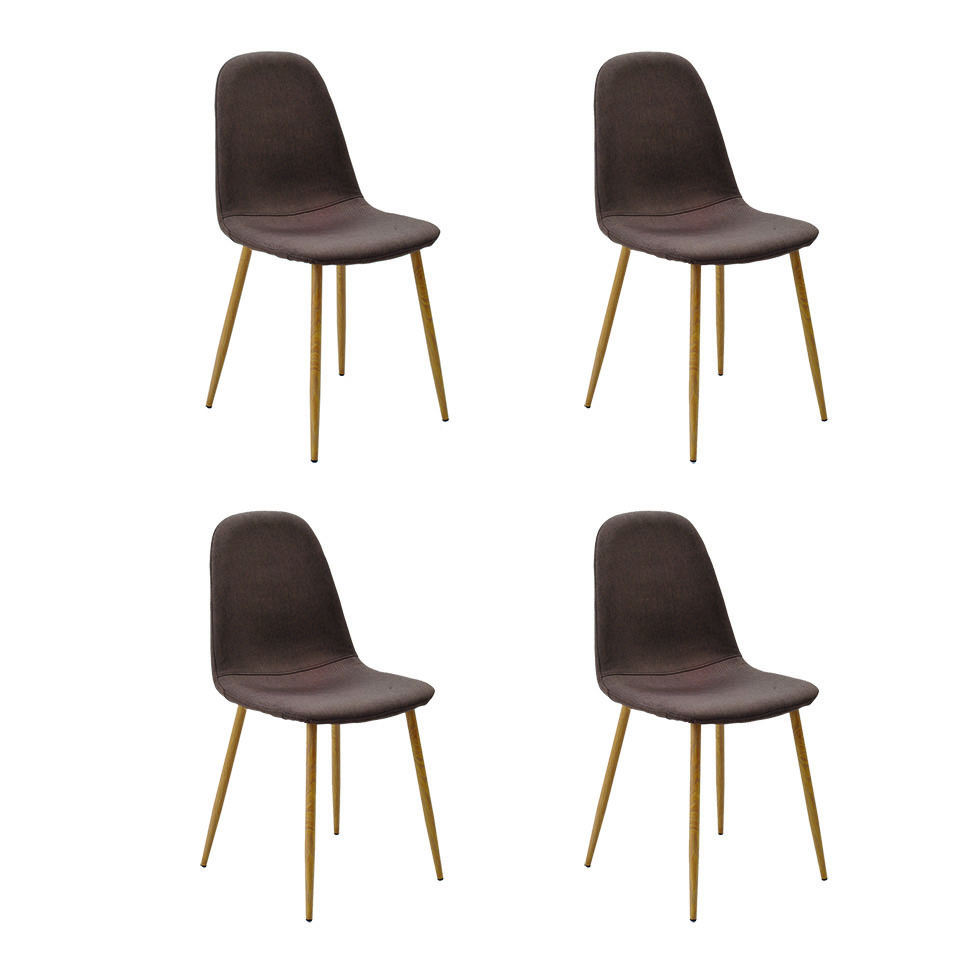 Conjunto de 4 Cadeiras Tania I Marrom