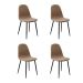Conjunto de 4 Cadeiras Tania II Caqui