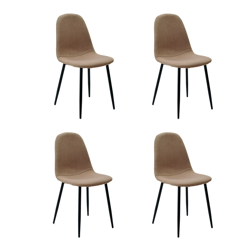 Conjunto de 4 Cadeiras Tania II Caqui