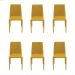 Conjunto de 6 Cadeiras Amanda Amarela
