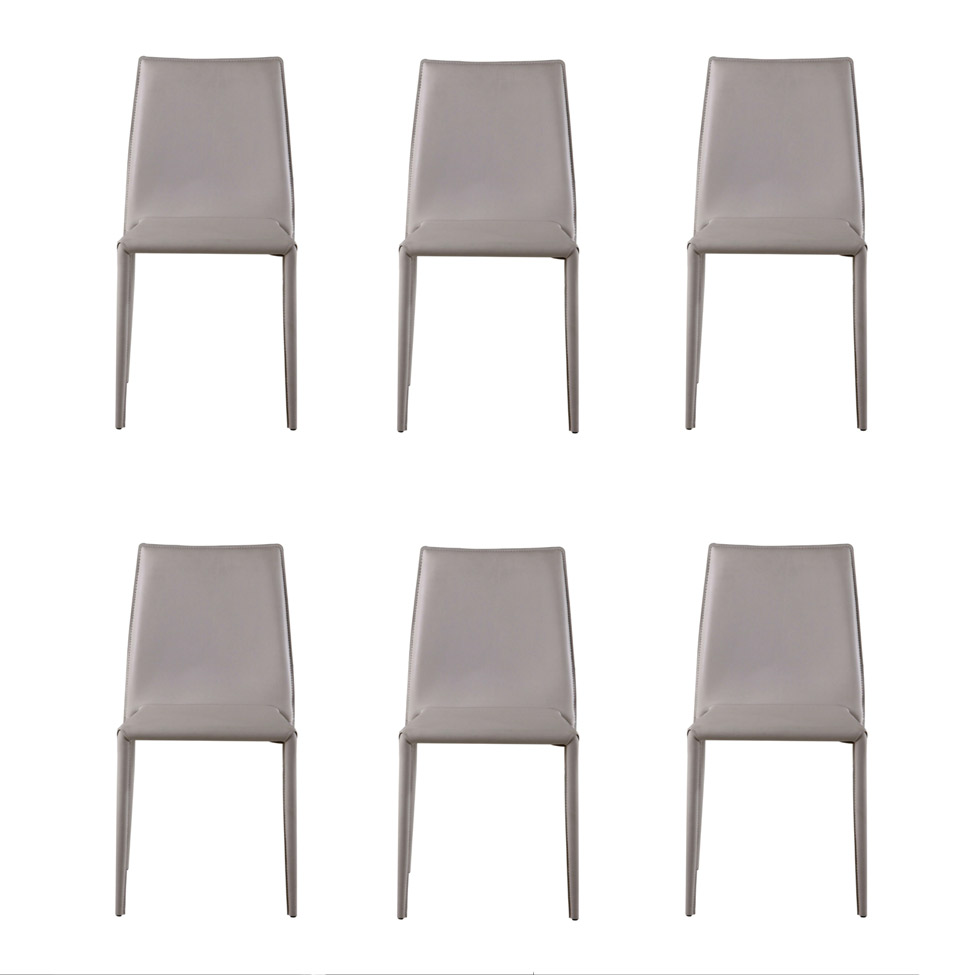 Conjunto de 6 Cadeiras Amanda Nude