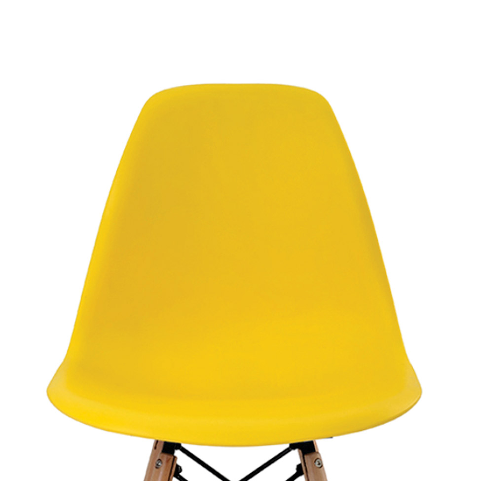 Conjunto de 6 Cadeiras Eiffel Amarela